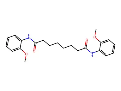 N,N'-bis(2-methoxyphenyl)octanediamide structure