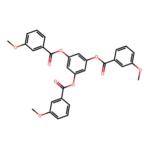 [3,5-Bis[(3-methoxybenzoyl)oxy]phenyl] 3-methoxybenzoate structure