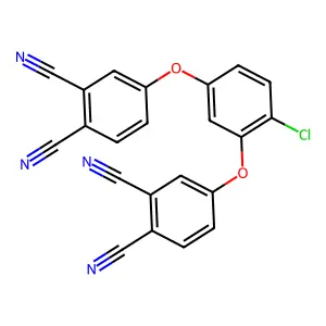4-[4-Chloro-3-(3,4-dicyanophenoxy)phenoxy]benzene-1,2-dicarbonitrile structure