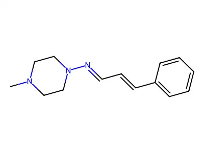 N-(4-methylpiperazin-1-yl)-3-phenylprop-2-en-1-imine structure
