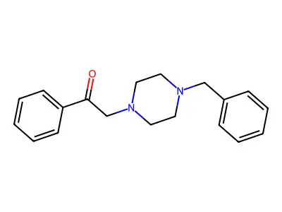 2-(4-Benzylpiperazino)-1-phenyl-1-ethanone structure