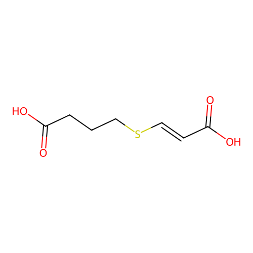 3-((3-Carboxypropyl)thio)acrylic acid structure