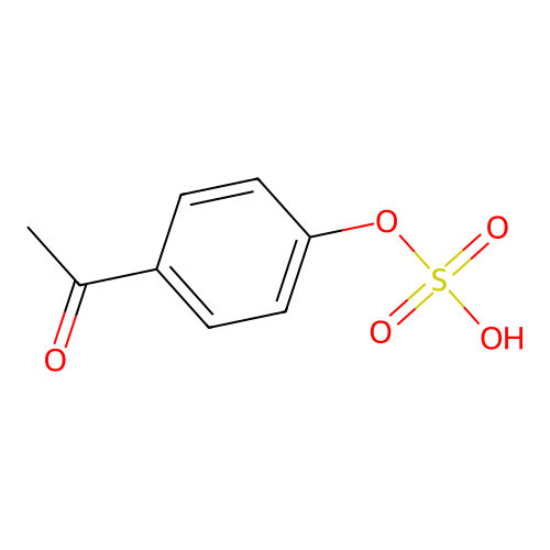 4-Acetylphenyl sulfate structure