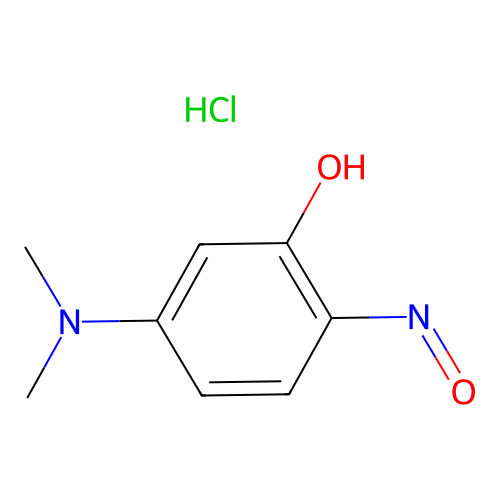 5-(Dimethylamino)-2-nitrosophenol--hydrogen chloride (1/1) structure