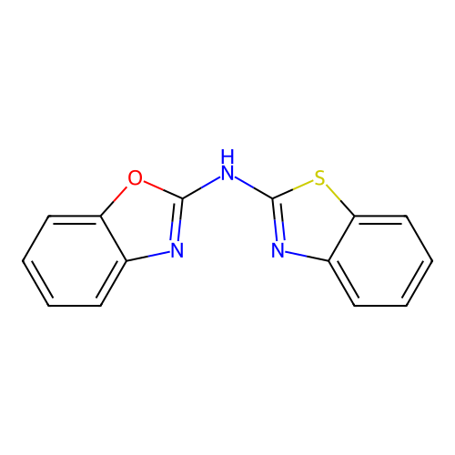 N-(1,3-benzothiazol-2-yl)-1,3-benzoxazol-2-amine structure