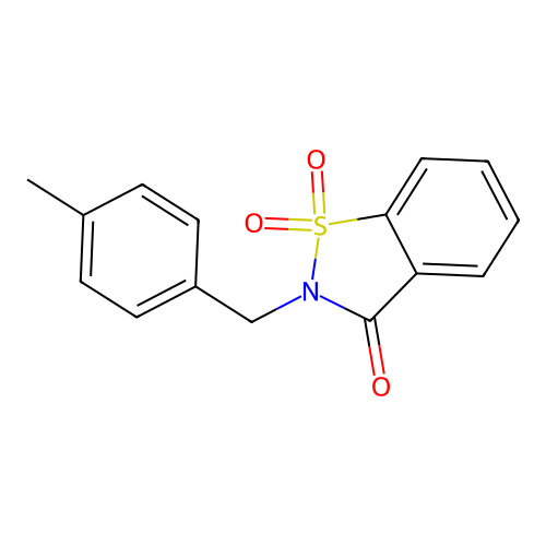 2-[(4-Methylphenyl)methyl]-2,3-dihydro-1lambda6,2-benzothiazole-1,1,3-trione structure