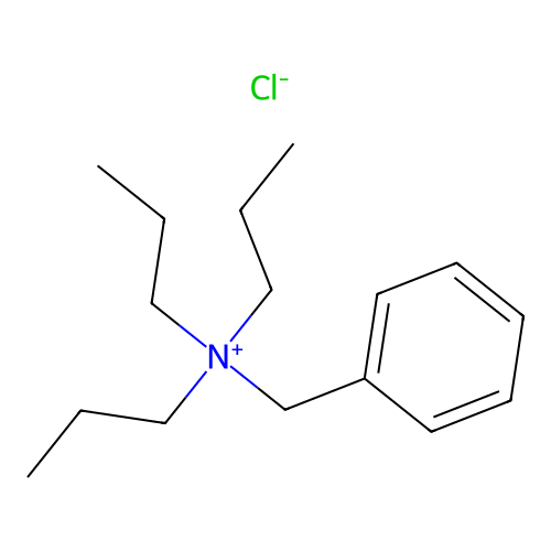 Benzyltripropylammonium chloride structure