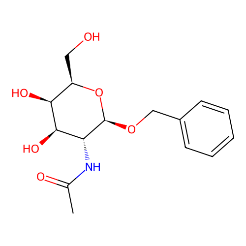 Benzyl 2-acetamido-2-deoxy-beta-D-galactopyranoside structure