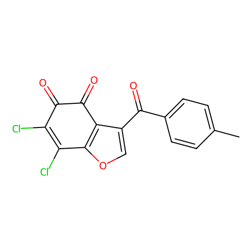 6,7-Dichloro-3-(4-methylbenzoyl)-1-benzofuran-4,5-dione structure