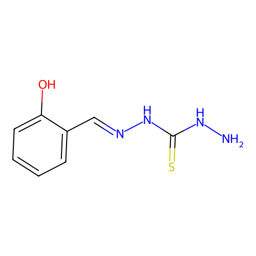 Carbonothioic dihydrazide, ((2-hydroxyphenyl)methylene)- structure