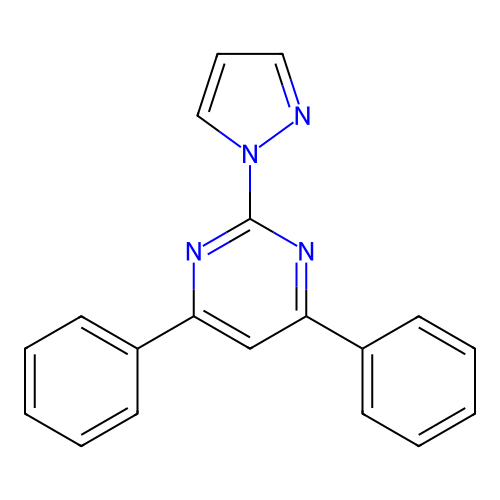 4,6-Diphenyl-2-(1H-pyrazol-1-yl)pyrimidine structure