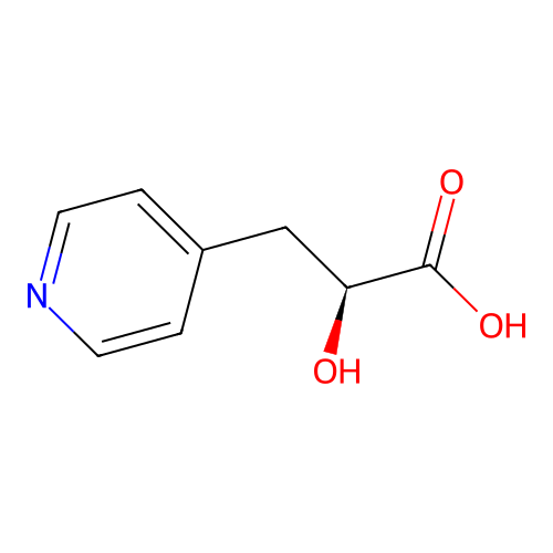 (2S)-2-hydroxy-3-pyridin-4-ylpropanoic acid structure