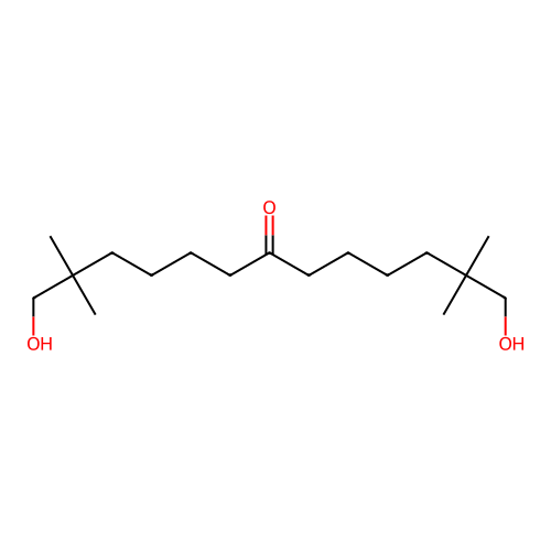 1,13-dihydroxy-2,2,12,12-tetramethyl-tridecan-7-one structure