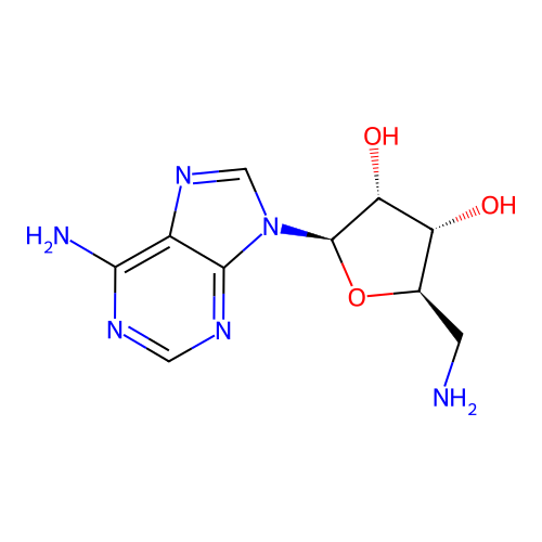5'-Amino-5'-deoxyadenosine structure