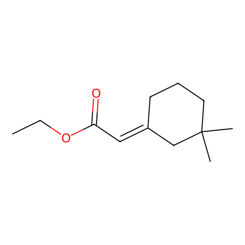 Ethyl 2-(3,3-dimethylcyclohexylidene)acetate structure