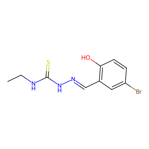 1-[(5-Bromo-2-hydroxyphenyl)methylideneamino]-3-ethylthiourea structure