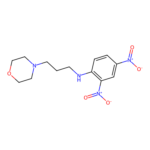 (2,4-Dinitrophenyl)(3-morpholin-4-ylpropyl)amine structure