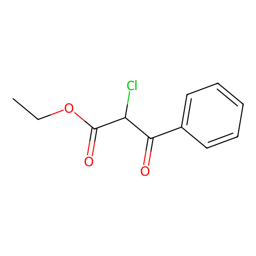 Ethyl 2-chloro-3-oxo-3-phenylpropanoate structure