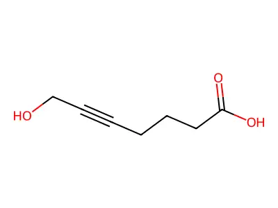 7-Hydroxy-5-heptynoic acid structure