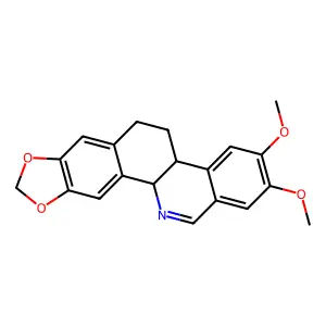 2,3-Dimethoxy-4b,5,6,11b-tetrahydro-[1,3]benzodioxolo[5,6-c]phenanthridine structure