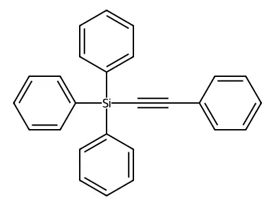 Silane, triphenyl(phenylethynyl)- structure