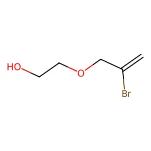 2-[(2-Bromoprop-2-en-1-yl)oxy]ethanol structure