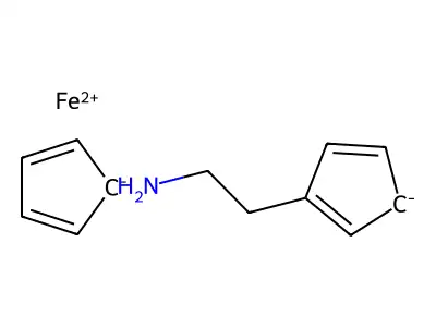 Ferrocenylethylamine structure