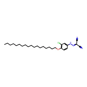 Propanedinitrile, 2-[2-[3-chloro-4-(octadecyloxy)phenyl]hydrazinylidene]- structure