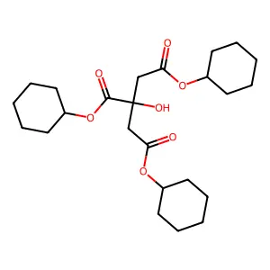 Tricyclohexyl citrate structure
