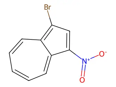 1-Bromo-3-nitroazulene structure
