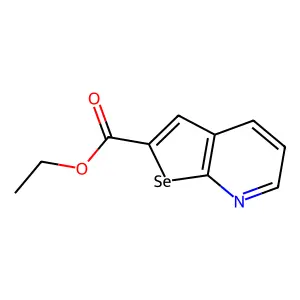 Ethyl selenopheno[2,3-b]pyridine-2-carboxylate structure