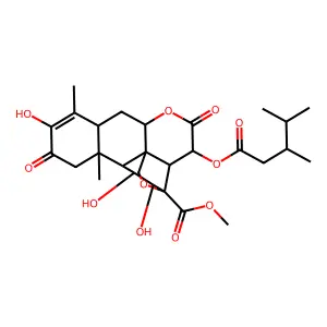 Dihydrobruceantin structure
