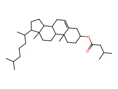 Cholest-5-en-3beta-yl isovalerate structure