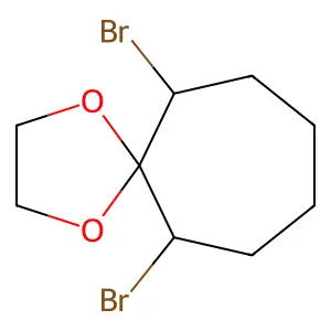 6,11-Dibromo-1,4-dioxaspiro[4.6]undecane structure