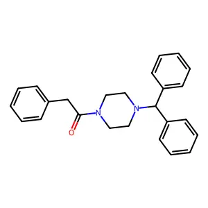 1-(4-Benzhydrylpiperazin-1-yl)-2-phenylethanone structure