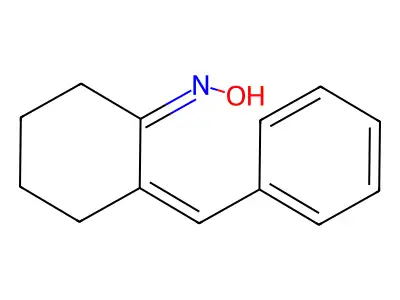 2-Benzalcyclohexanone oxime structure