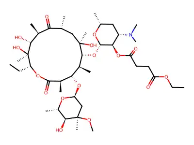 Erythromycin ethyl succinate structure