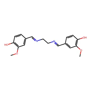 N,N'-Divanillylideneethylenediamine structure