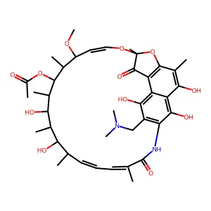 3-Dimethylaminomethyl rifamycin SV structure