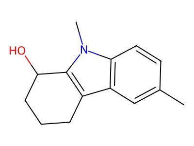 6,9-Dimethyl-1,2,3,4-tetrahydrocarbazol-1-ol structure