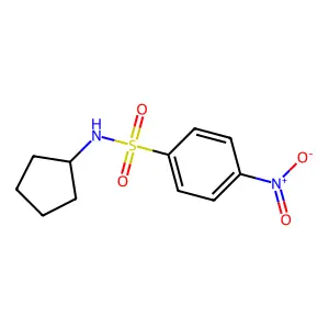 N-cyclopentyl-4-nitrobenzene-1-sulfonamide structure