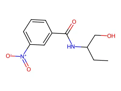 N-(1-hydroxybutan-2-yl)-3-nitrobenzamide structure