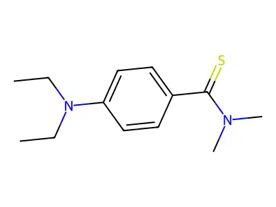 4-(diethylamino)-N,N-dimethylbenzenecarbothioamide structure