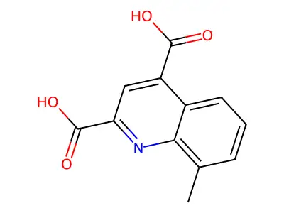 8-Methylquinoline-2,4-dicarboxylic acid structure