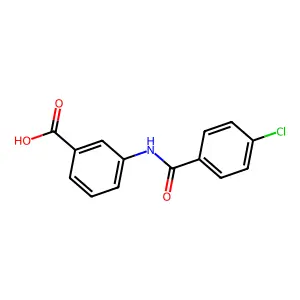 3-[(4-Chlorobenzoyl)amino]benzoic acid structure