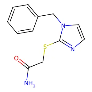 2-((1-benzyl-1H-imidazol-2-yl)thio)acetamide structure