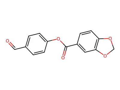 4-Formylphenyl 1,3-benzodioxole-5-carboxylate structure
