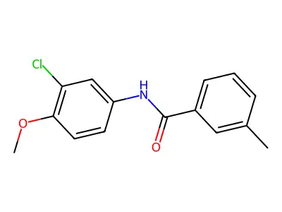 N-(3-chloro-4-methoxyphenyl)-3-methylbenzamide structure