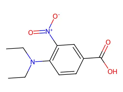 4-(Diethylamino)-3-nitrobenzoic acid structure