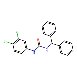 N-Benzhydryl-N'-(3,4-dichlorophenyl)urea structure